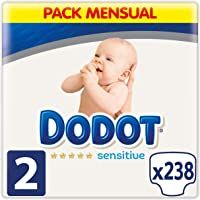 Los mejores  - Dodot Sensitive Pañales para Bebé- Talla 2 (4 a 8 kg)- 238 Pañales
